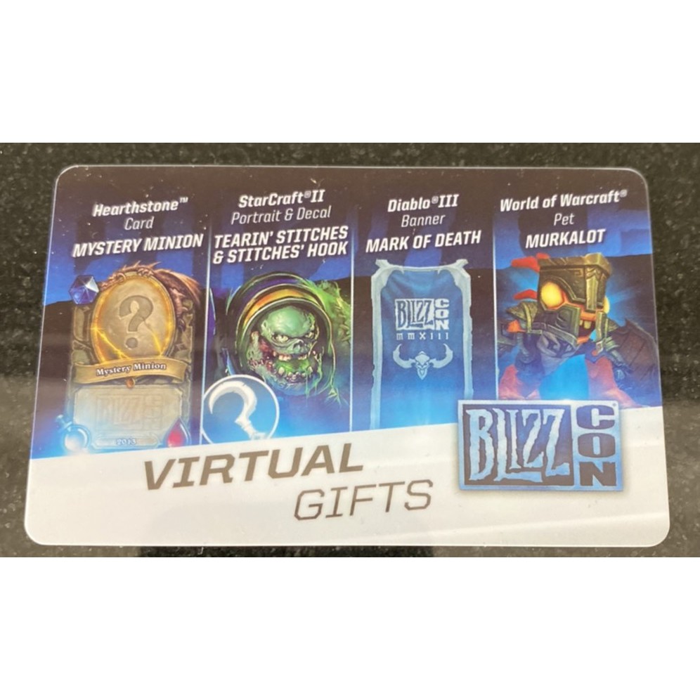 魔獸世界 2013 Blizzcon 虛擬禮物卡 卡牌 坐騎  wow tcg