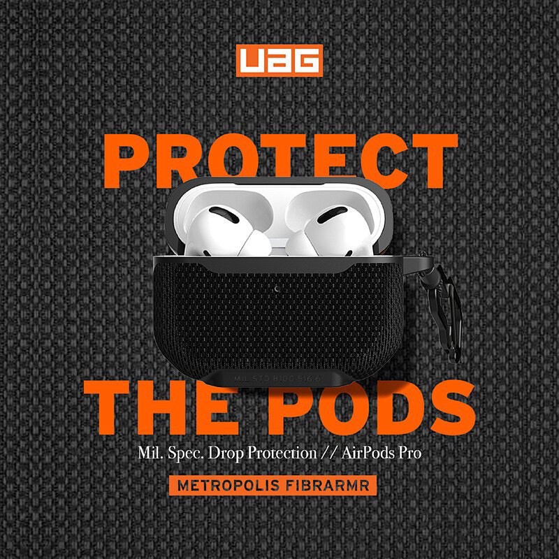 UAG AirPods Pro 耐衝擊保護殼-軍用黑