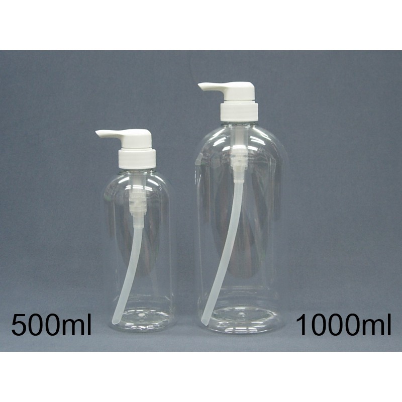 500ml.1000ml塑膠透明壓瓶(商品100%台灣製造)乳液填裝&gt;按摩油&gt;洗髮精&gt;沐浴乳