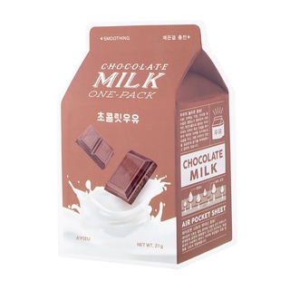 【到期良品優惠出清】Apieu果汁BAR巧克力牛奶精華面膜