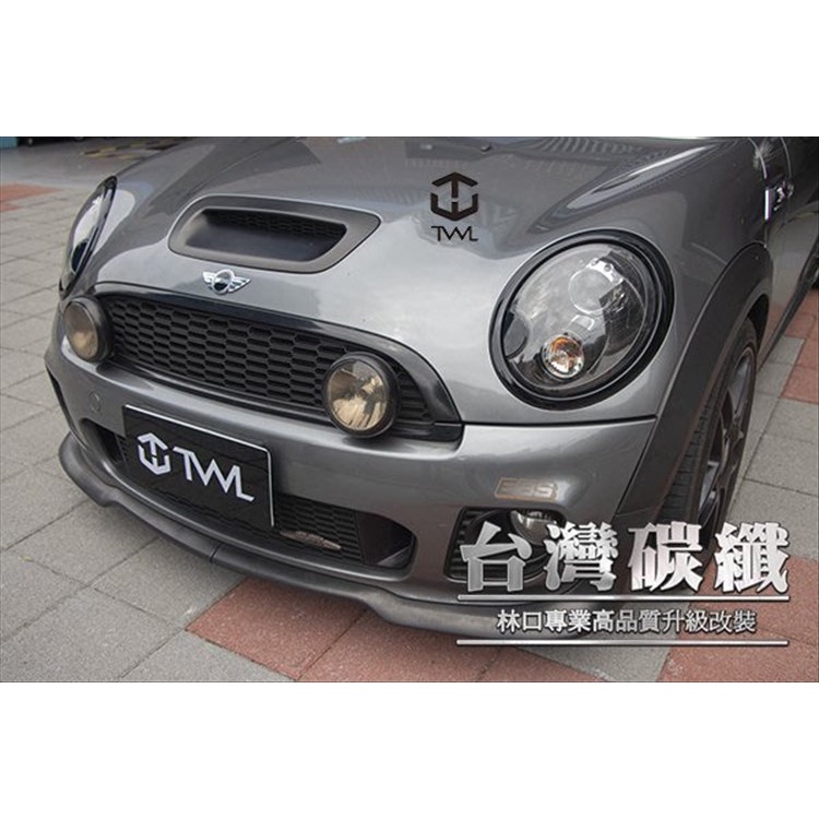 TWL台灣碳纖For MINI COOPER R59 07~13 年 亮黑 大燈框組 4PCS 非原廠件改裝