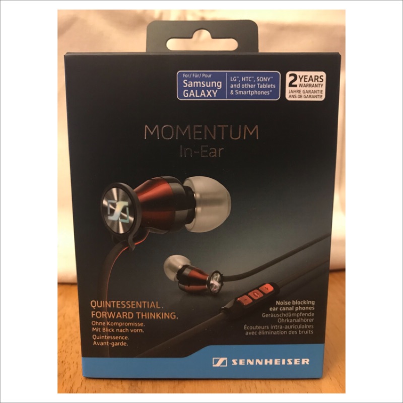 聲海 Sennheiser MOMENTUM In-Ear 耳道式耳機 紅色 ie80 全新