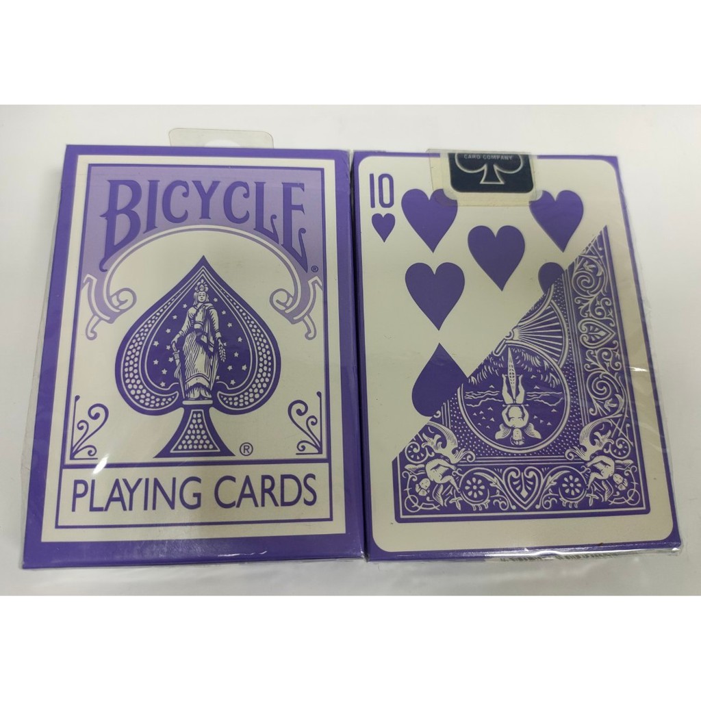 【USPCC 撲克】撲克牌BICYCLE 808 紫藍色 紀念牌（原廠牌盒小壓痕）-S10322409