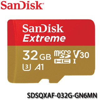【3CTOWN】含稅公司貨 SanDisk 32G 32GB 100MB/s Extreme Micro SD SDHC