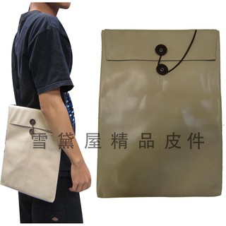 ~雪黛屋~Kawasaki 平板滑鼠墊套10平板套台灣製造品質保證護套滑鼠墊組可放A4紙防水皮革附長背帶HOEM046