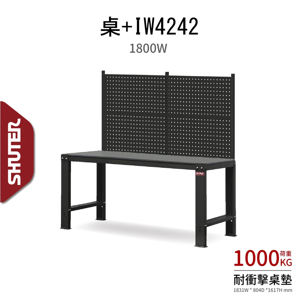 樹德180cm高荷重工作桌 耐磨耐衝擊 工具桌 作業桌 1000KG 工作桌 WH6I+IW4242 原廠專業配送