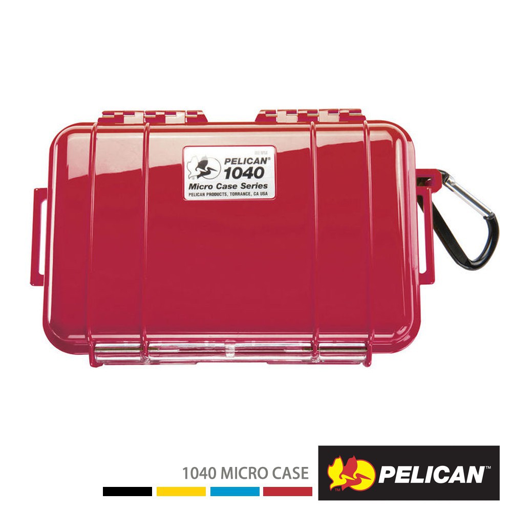 PELICAN 派力肯 1040 Micro Case 微型防水氣密箱-紅 廠商直送