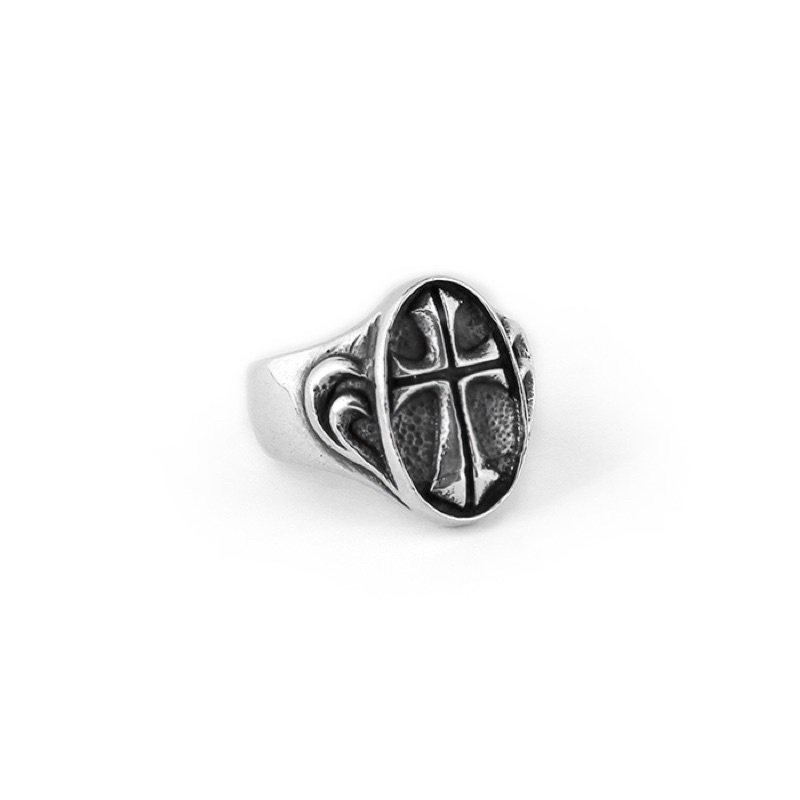 Sting925 Holy Cross Silver Ring