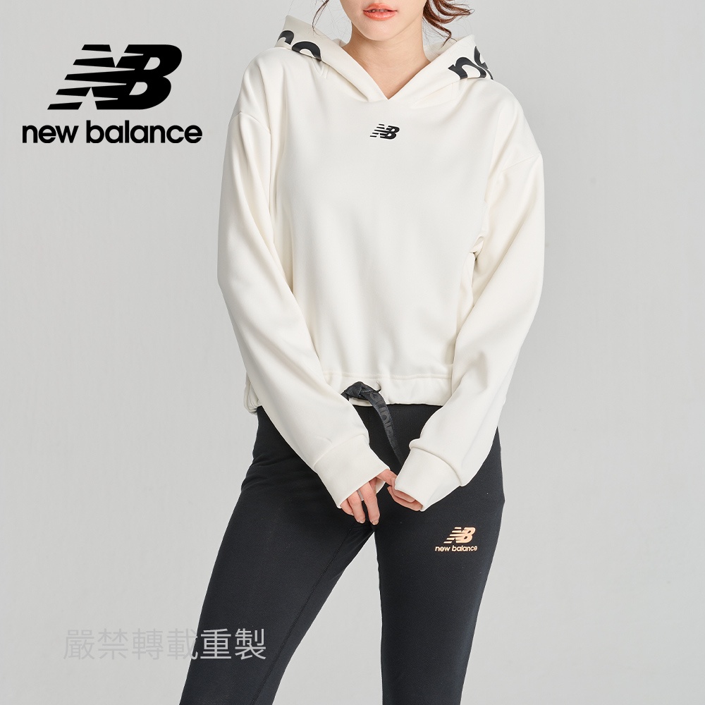 【New Balance】 NB 連帽長袖上衣_女性_象牙白_WT13175SST