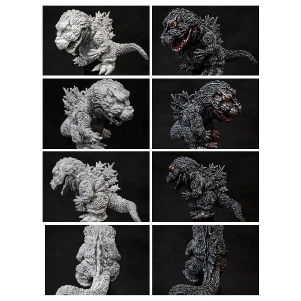 哥吉拉重塗 白膜 PVC 景品 魔改模改 GODZILLA 怪獸之王 紅蓮 熱昇華