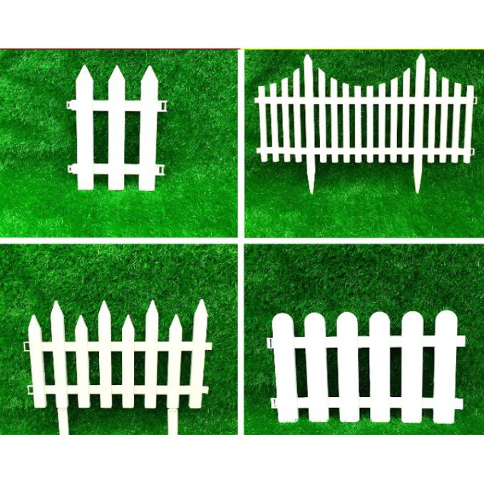 熱推 塑膠柵欄圍欄庭院白色柵欄裝飾花園花壇幼稚園聖誕圍欄柵欄小籬笆 蝦皮購物
