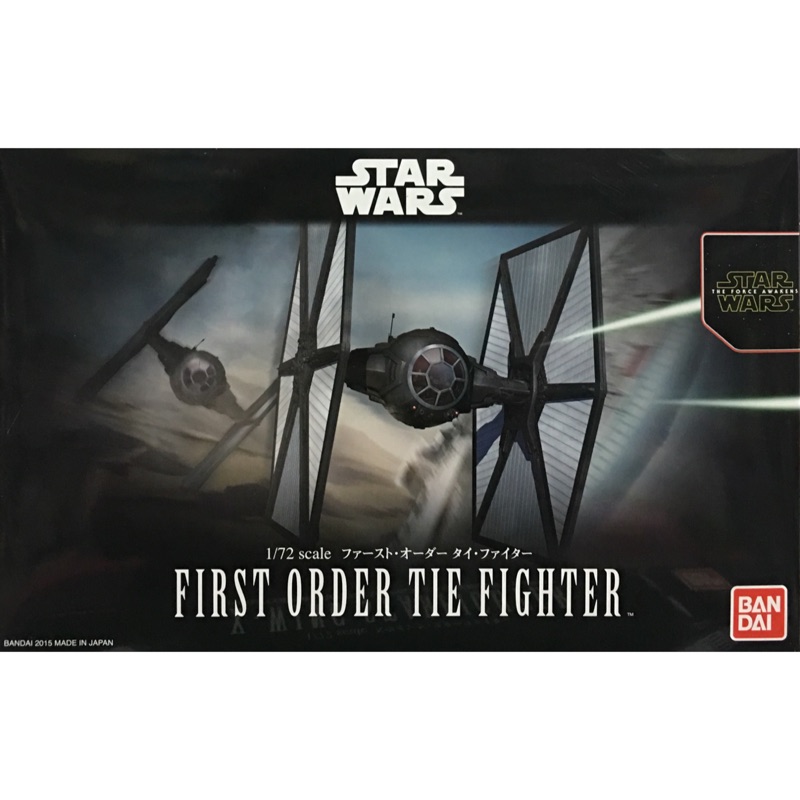 BANDAI 組裝模型 星際大戰  Star Wars 1/72 第一教團鈦戰機 First Order