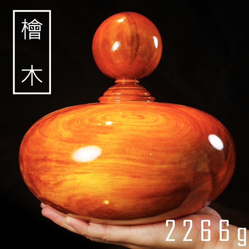 【客訂】天然檜木 閃花瘤 聞香瓶 聚寶盆 20.5cm 整塊木雕 S 7325
