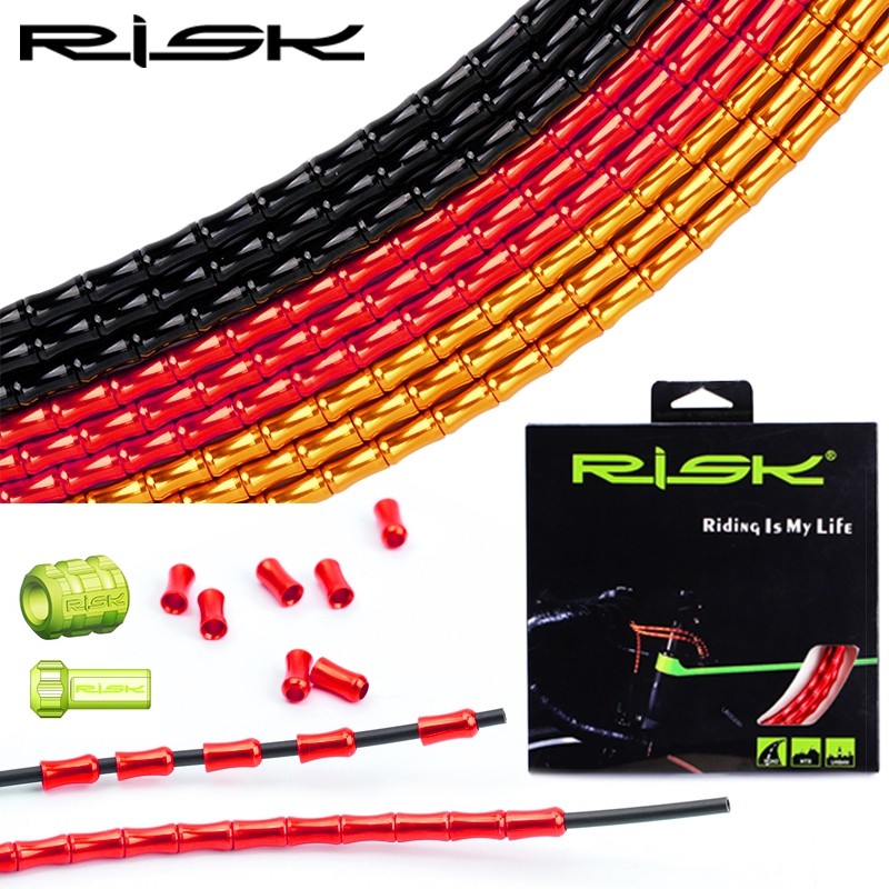 RISK 套裝竹節線管【公路車款】競賽級輕量線材 變速煞車可用 (三色選擇)