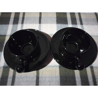 咖啡杯 盤子組 贈品 2入 (全新未使用)
