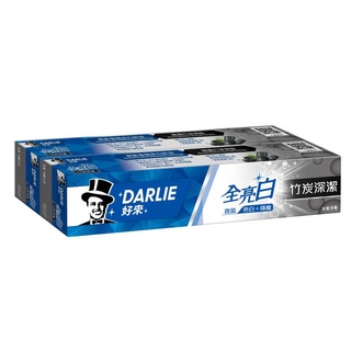 Darlie 好來全亮白竹炭深潔牙膏140g克 x 2 【家樂福】