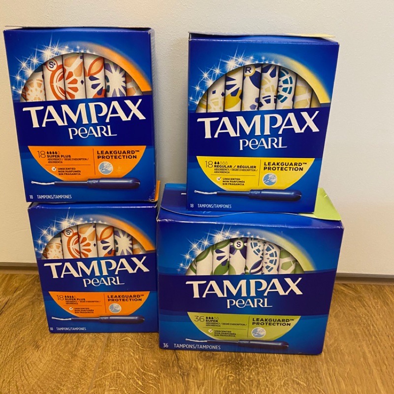 TAMPAX PEARL 衛生棉條(共4盒）