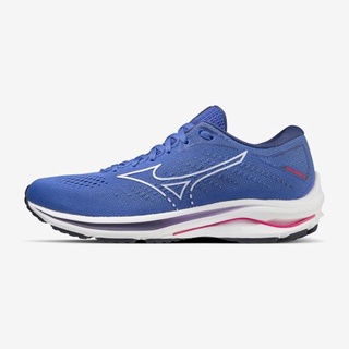 MIZUNO 美津濃 Rider 25 寬楦 女款 輕量透氣慢跑鞋 藍紫色 J1GD210600