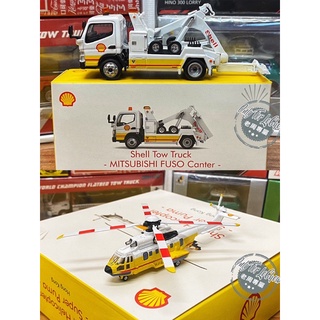 現貨 老周微影 殼牌 Tiny X Shell 香港展會限定 Mitsubishi Fuso 拖車 拖吊車 直升機