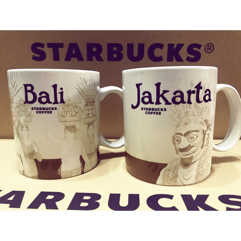 星巴克 Starbucks 雅加達 Jakarta 峇里島 Bali 馬克杯 mug  城市杯 典藏 icon  絕版