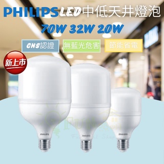 PHILIPS 飛利浦 中低天井燈 中低天井燈泡 LED燈泡 E27 20W 32W E40 70W