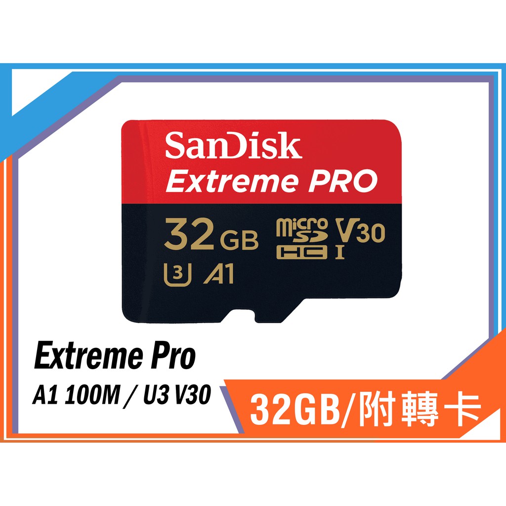 Sandisk Extreme Pro MicroSDHC TF 32G A1 U3 記憶卡 A2 64G 128G