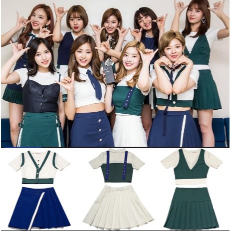 韓國女團twice Signal打歌服啦啦操服年會舞臺組合演出服女套裝 蝦皮購物