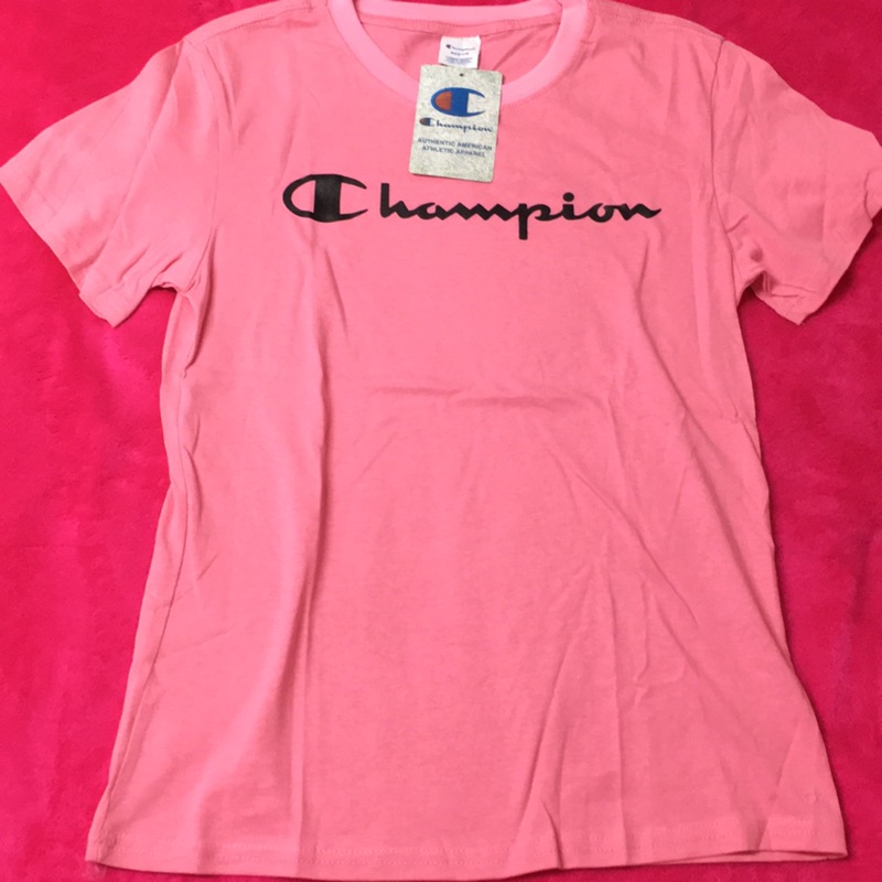 Champion 女粉色印字款 /m號