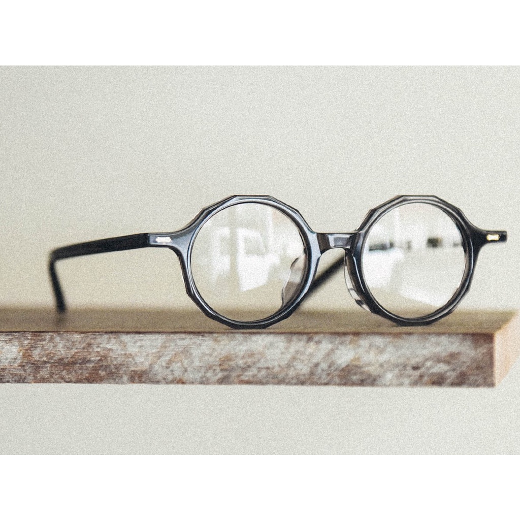 CLASSICO C23-C1 鏡框顏色：黑 眼鏡屋 鈦金屬 復古框 純鈦 文青 膠框 手工眼鏡 金屬眼鏡 手造眼鏡