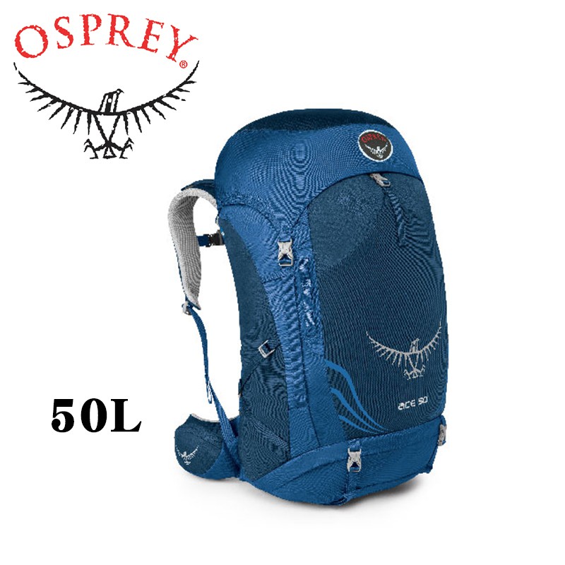 【OSPREY 美國 ACE 50L 登山包 藍 青少年款】ACE50/登山包/登山/自助旅行/雙肩背包/悠遊山水