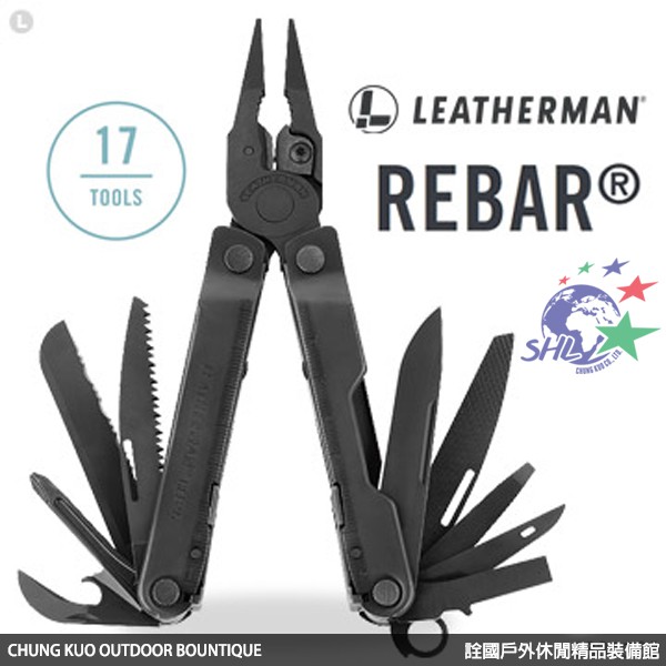 詮國  Leatherman Rebar 工具鉗-軍事黑(尼龍套) #831563