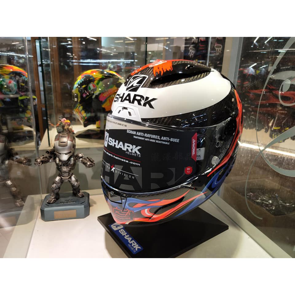 瀧澤部品 法國 SHARK Race-R PRO 全罩安全帽 CARBON LORENZO 2019 火焰 99 碳纖維