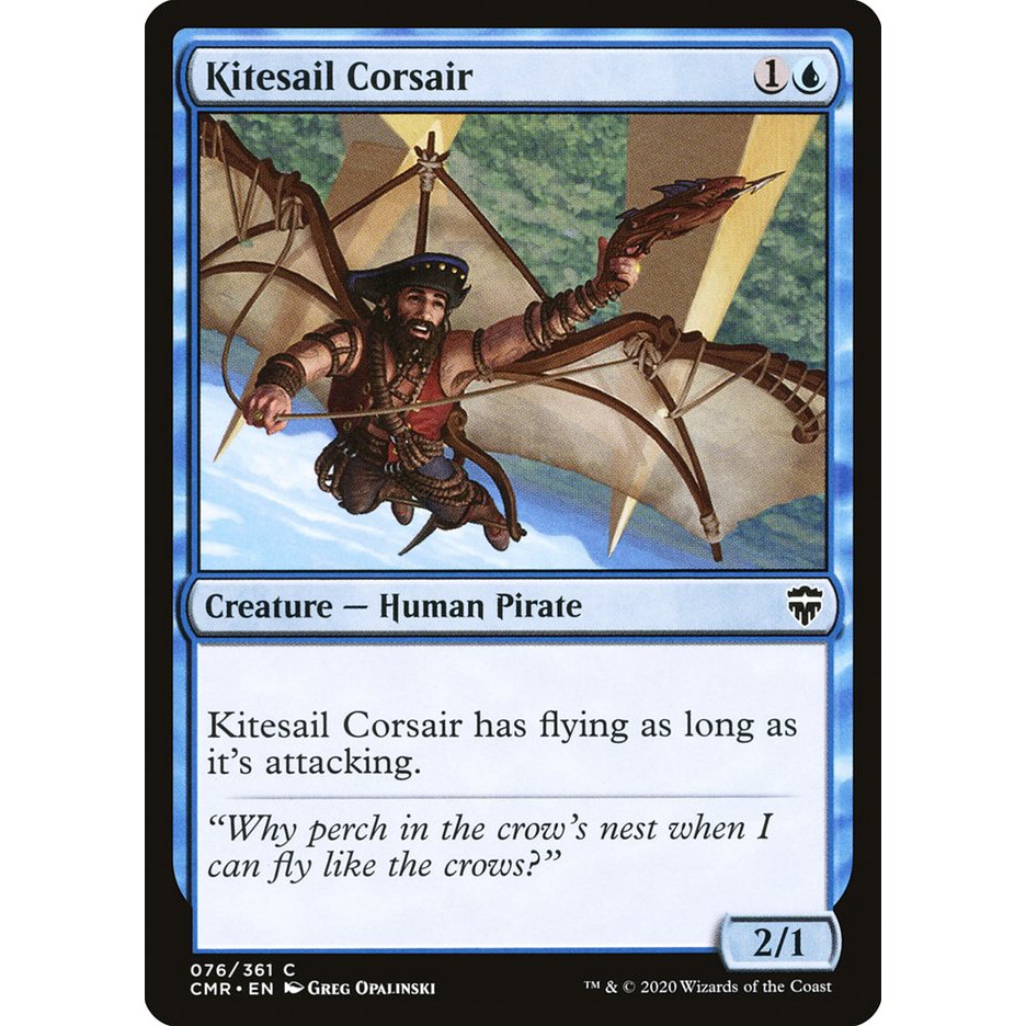 MTG 魔法風雲會 指揮官傳奇 #76 [閃C] 航箏海盜 The Kitesail Corsair 帆凧の海賊