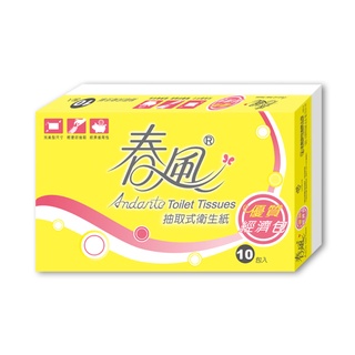 春風 抽取式衛生紙優質經濟包 100抽 x 10包【家樂福】
