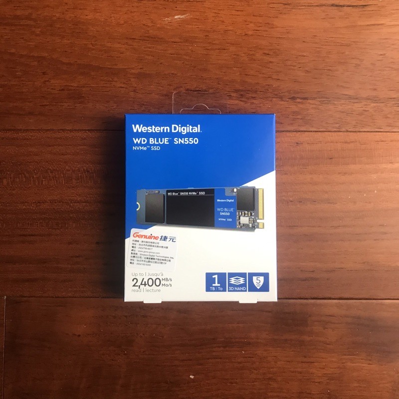 WD SN550 1TB SSD全新捷元公司貨