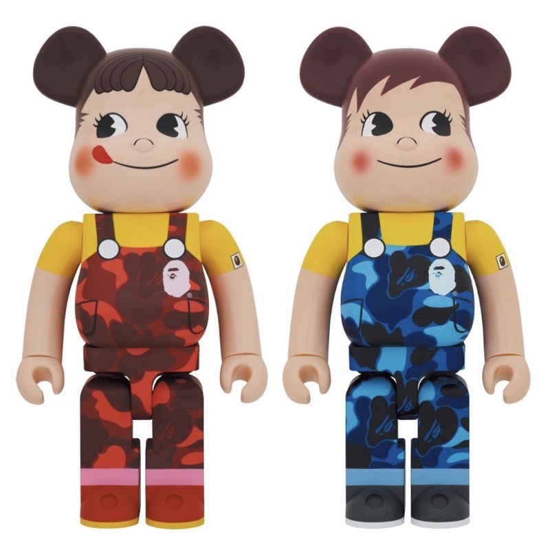 全新現貨未拆正品 BE@RBRICK BEARBRICK 1000% 庫柏力克熊 BAPE 牛奶妹 不二家 奶弟