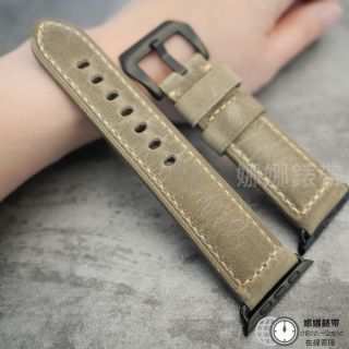 娜娜錶帶 快速出貨 apple Watch 10代 九代 49mm 45mm 41mm 44mm 牛皮錶帶 手工錶帶