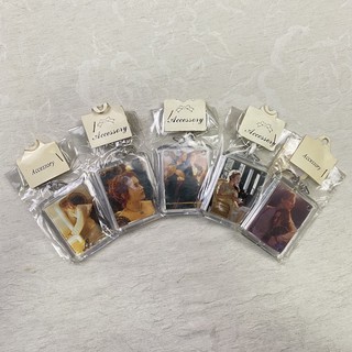 全新絕版老物件古著TITANIC 鐵達尼號 經典老電影周邊 迷你相片相框雙面鑰匙圈 凱特溫斯雷 李奧納多狄卡皮歐