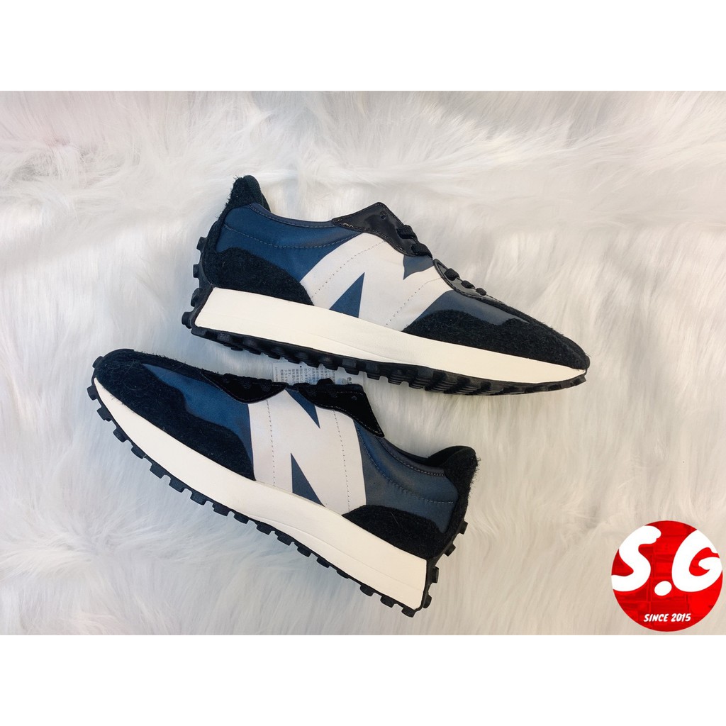 S.G NEW BALANCE 327 余文樂 大N 韓系N字鞋 女鞋 復古 休閒 黑色灰色 WS327SFC