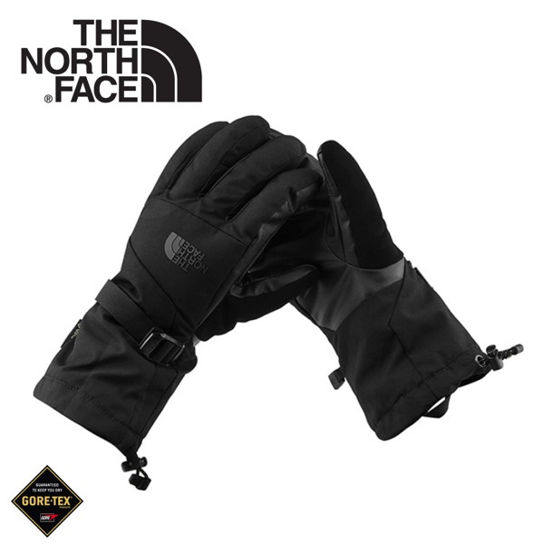 【The North Face 美國 男 GORE-TEX防水保暖觸控手套《黑》】 3M39/保暖手套/防風手/悠遊山水