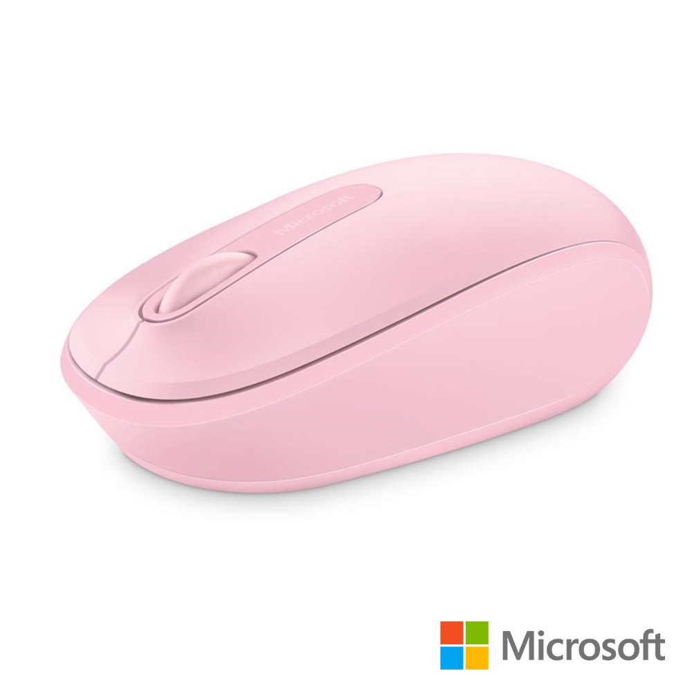【Microsoft 微軟】無線行動滑鼠 1850 (柔媚粉)