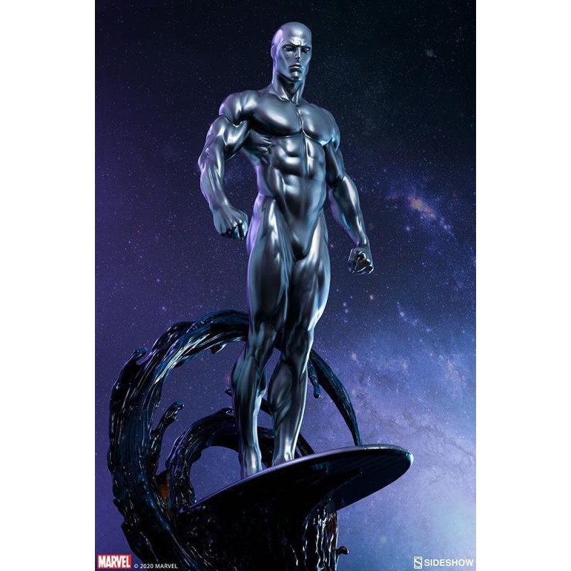 Sideshow Ss 銀滑silver Surfer 銀影俠漫威雕像限量 蝦皮購物