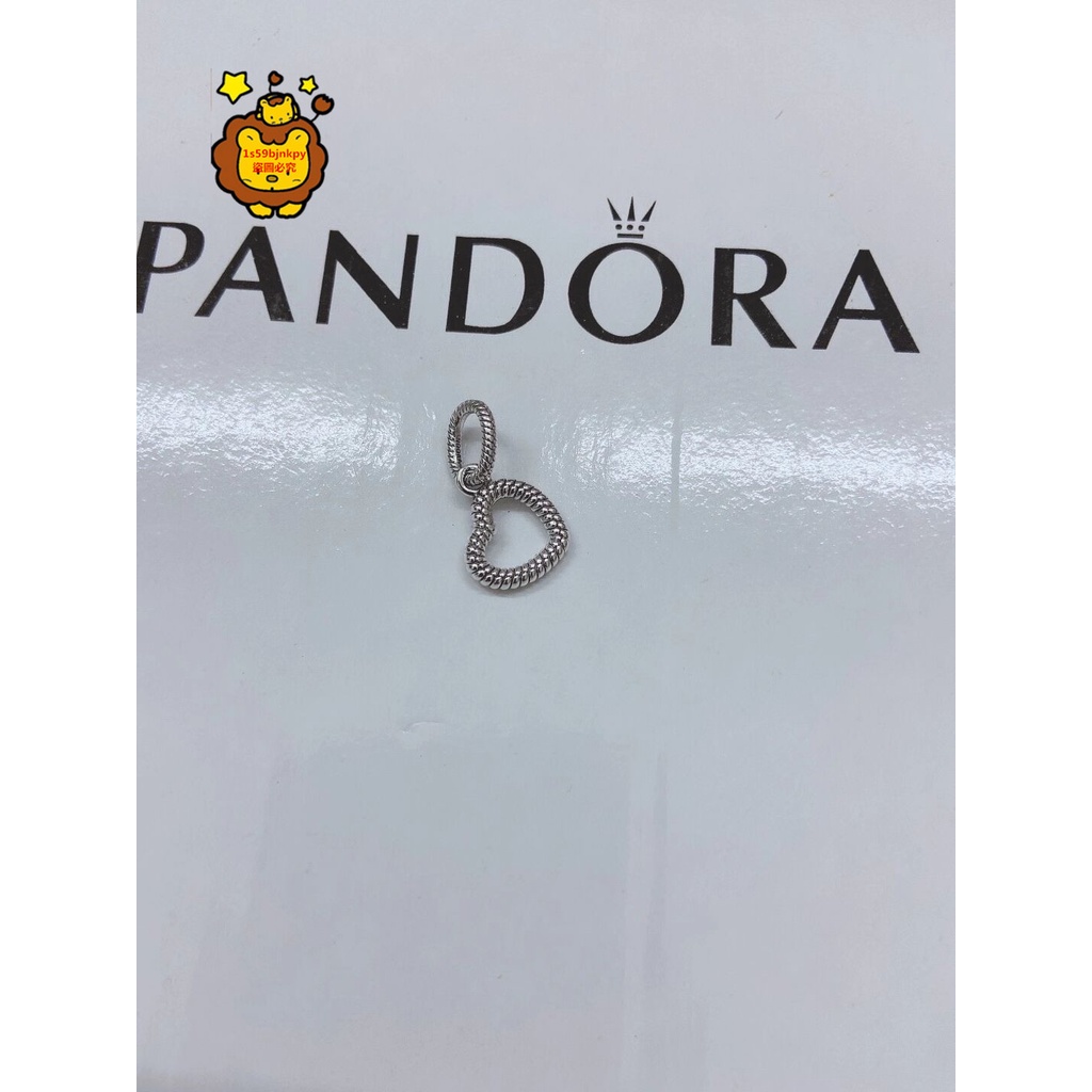 獅子環球正品代購 潘朵拉 Pandora  蛇骨鏈紋鏤空心形吊墜399094C00 附送盒子和提袋