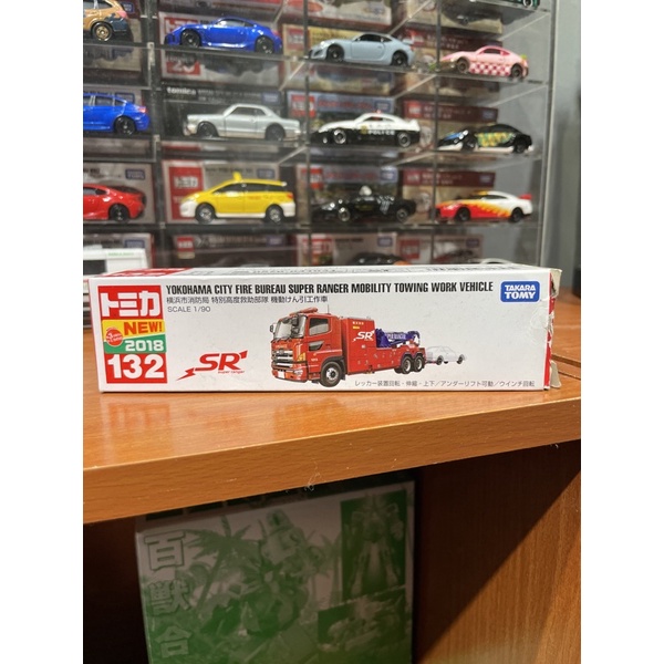 tomica 多美小汽車 132 長盒車 機動工作組