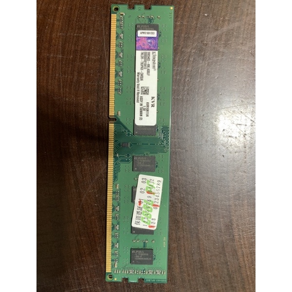 金士頓 4GB DDR3 1600  KVR16N11/4  雙面記憶體