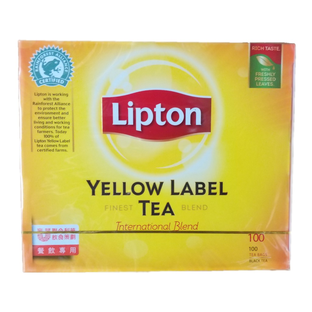 立頓Lipton 黃牌紅茶包 100入×2g/盒
