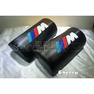 臺灣現貨-BMW 寶馬 M power Carbon/碳纖維紋 頭枕一對-437
