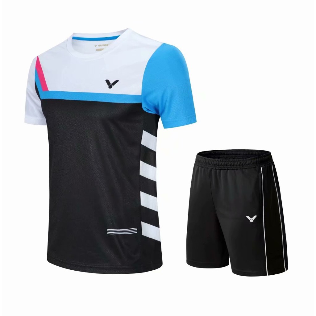 2020 VICTOR 新款羽毛球網球運動上衣T恤 男女同款大賽服速乾衣