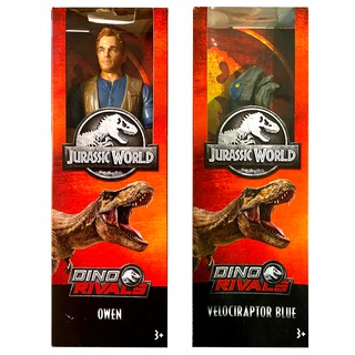 全新稀有美版現貨免運 Mattel Jurassic World 侏儸紀世界星爵歐文與小藍12吋人偶