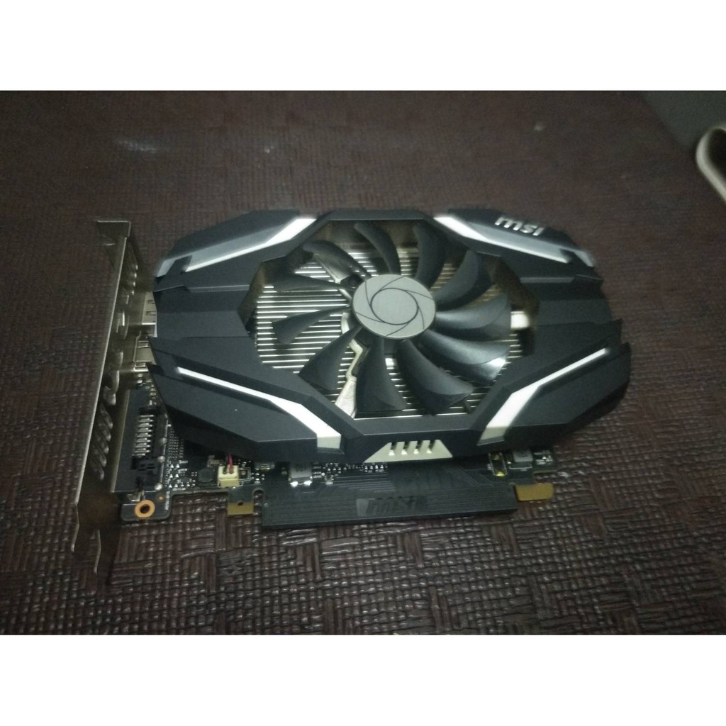大台北永和二手中古顯示卡微星gtx1050ti 4g 17 1出廠保固4年網咖升級換下非礦卡 蝦皮購物